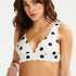 Scallop triangle bikinitopp, Hvit