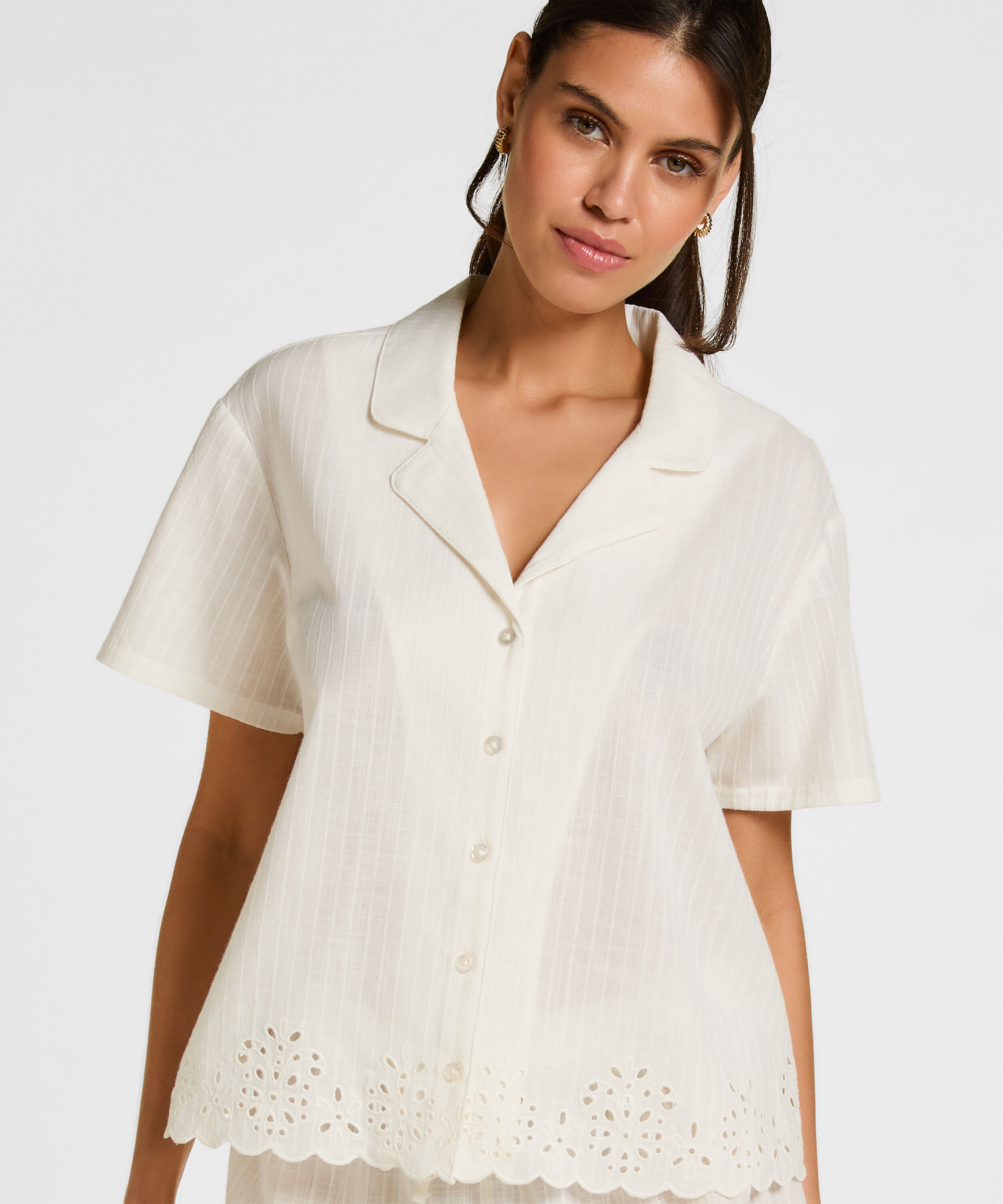 Jacket Scallop, Hvit