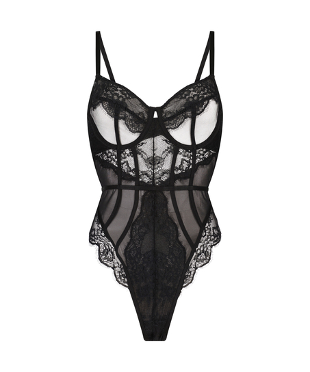 Brie body med b&oslash;yle, Svart