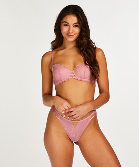 Brazilian-truse med h&oslash;y skj&aelig;ring Wies, Rosa