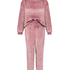 Pyjamassett fleece hjerte, Lilla