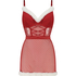 Wired slipdress Sexy Santa, Rød