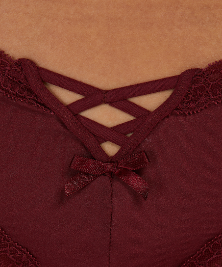 Vixen brasiliansk truse med v-form, Rød