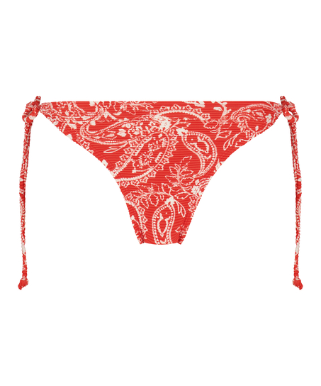 Paisley brasiliansk tanga bikiniunderdel, Rød