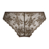 Invisible brasiliansk truse Lace Back, Brun