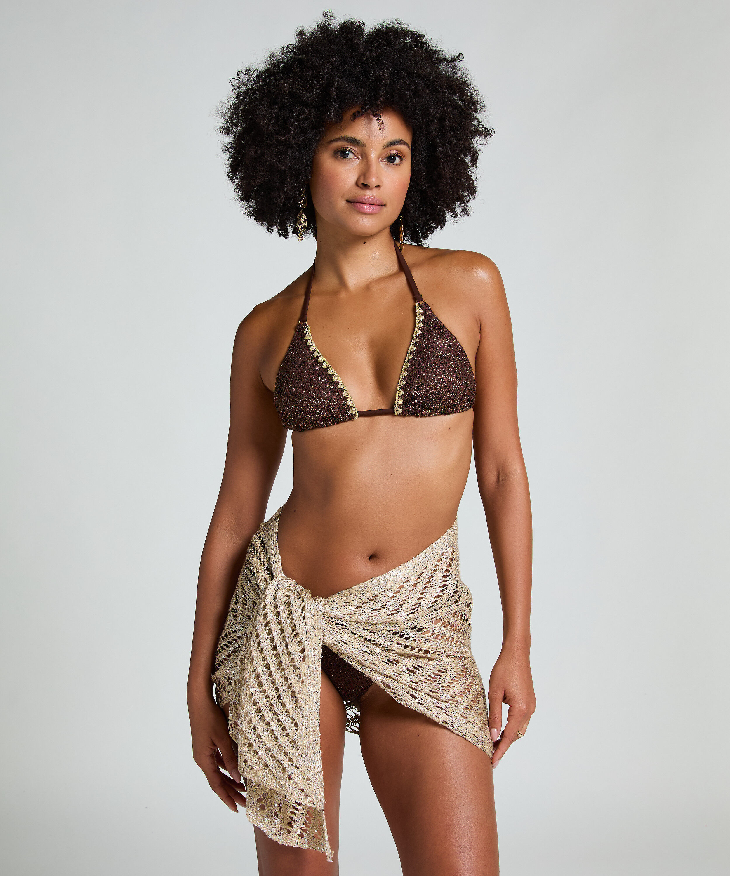 Strandpaljett Pareo, Beige