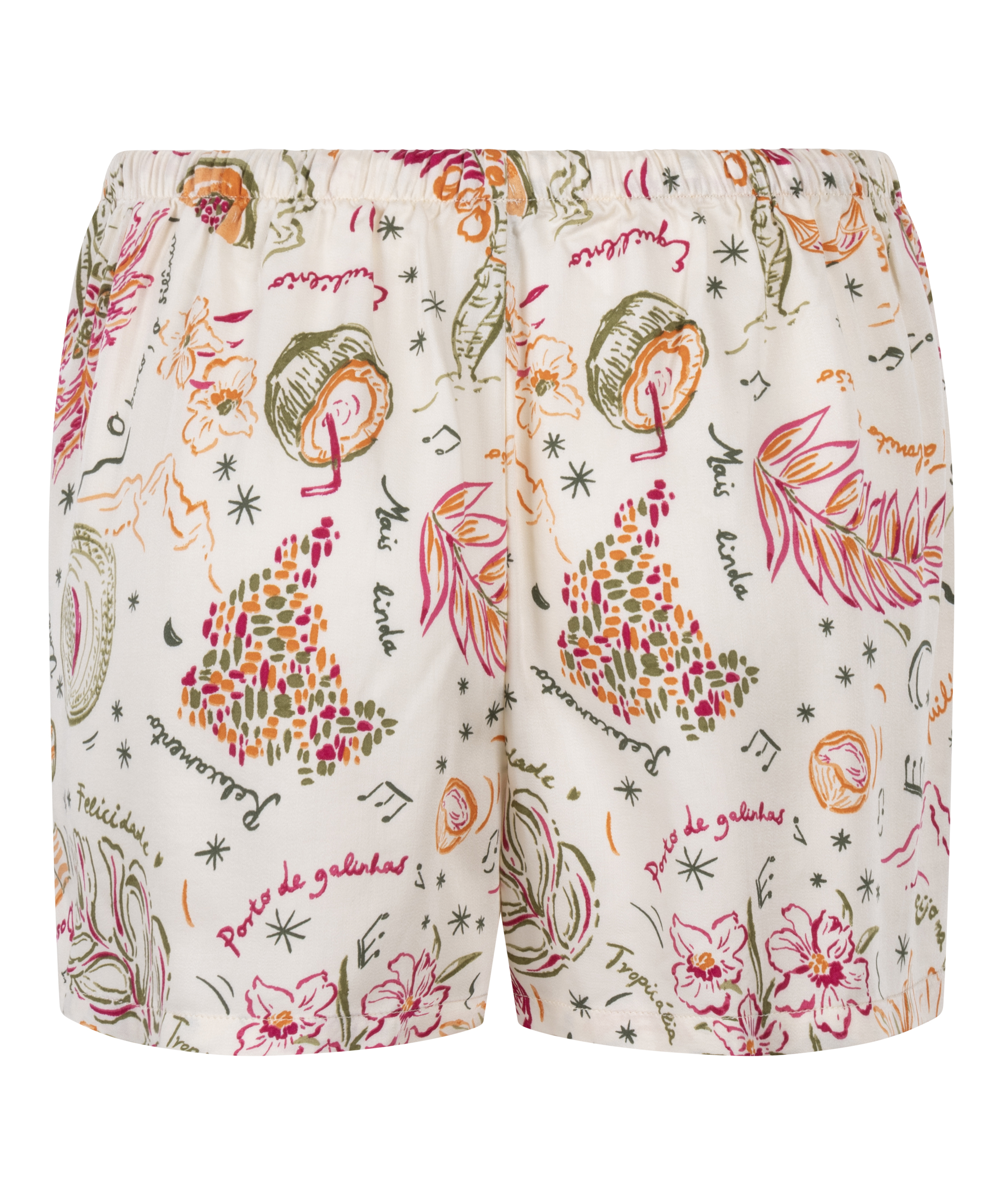 Satengshorts, Hvit, main