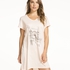 Nightshirt V-neck, Rosa
