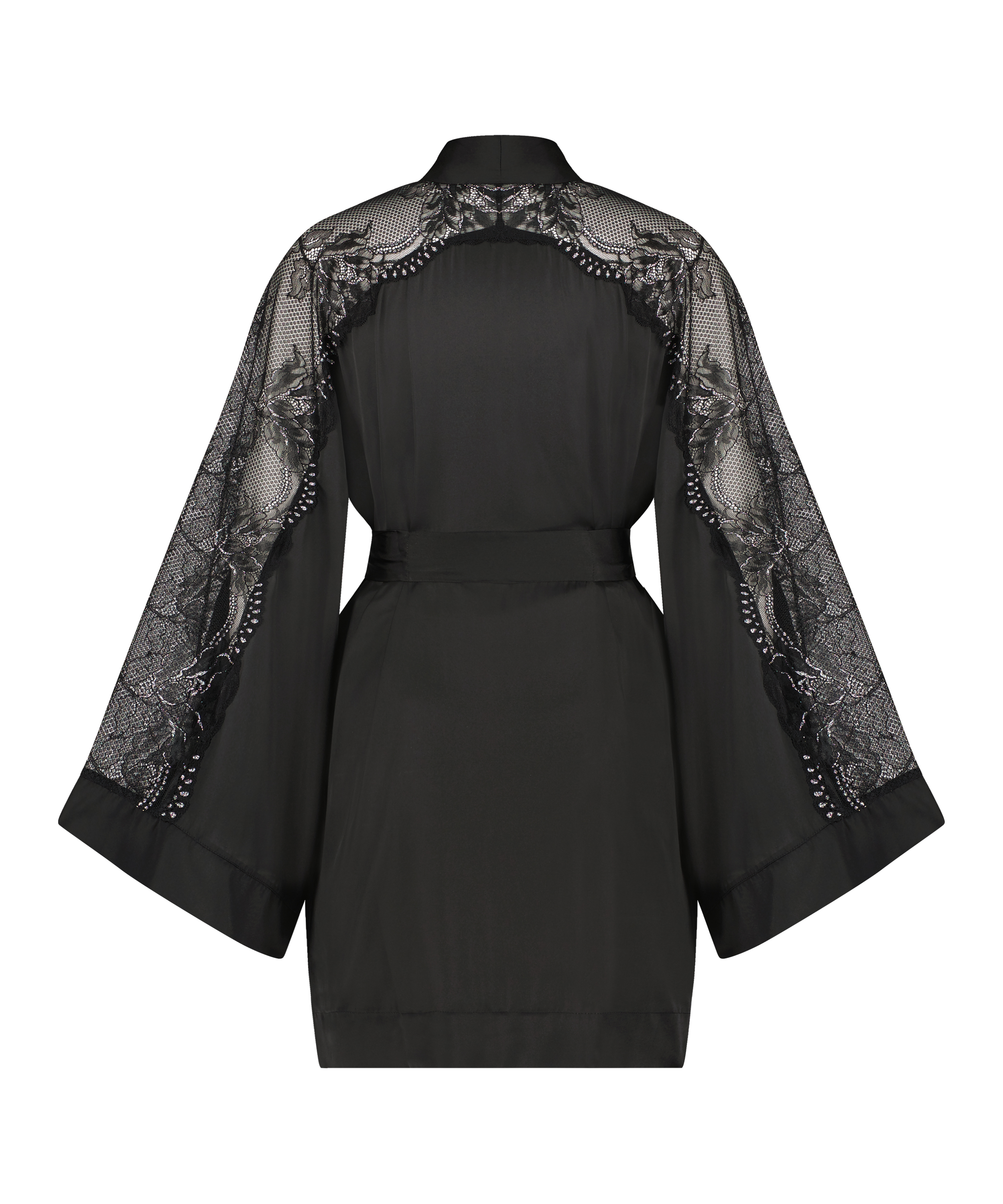 Satengkimono Donna Sparkle, Svart, main