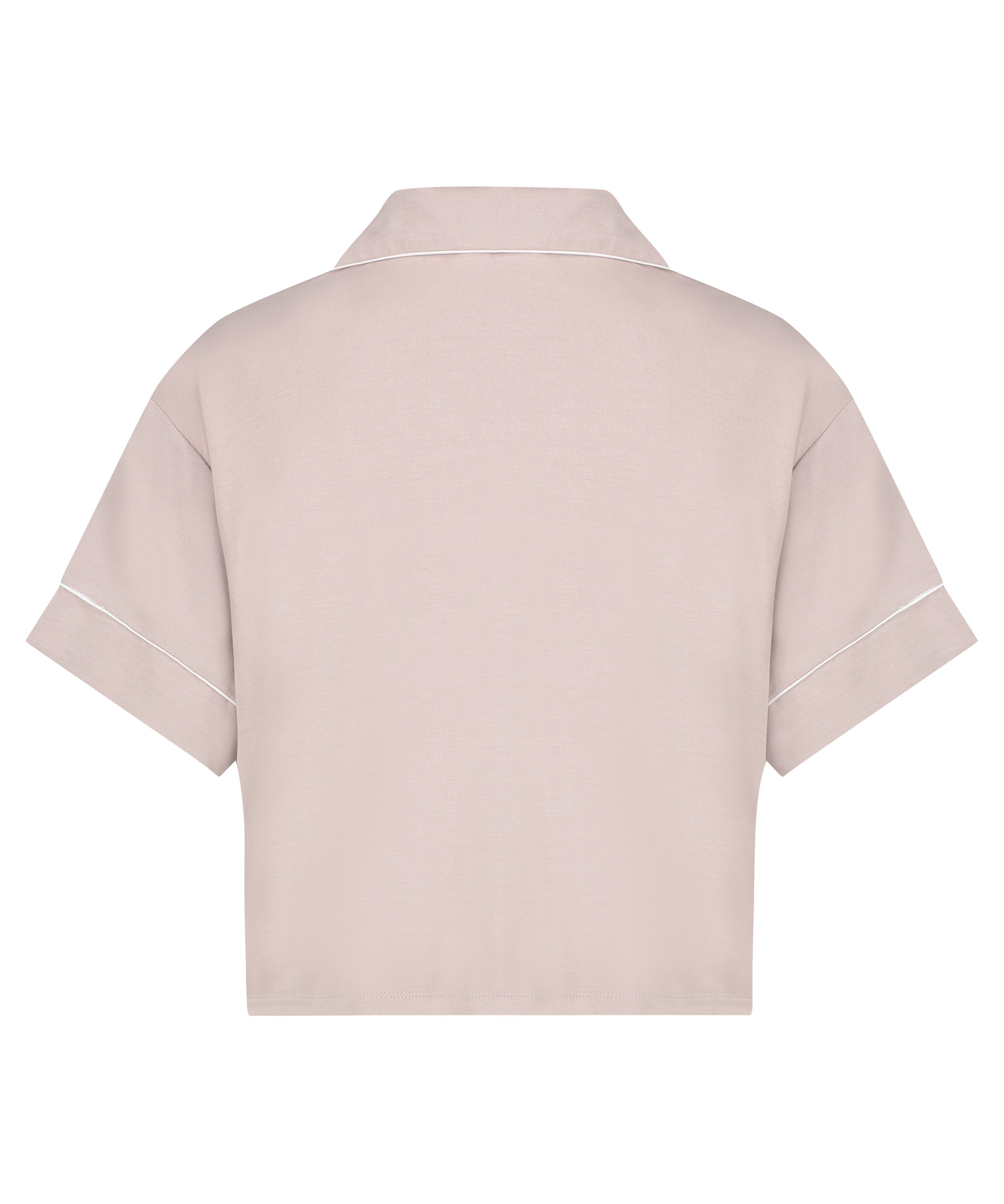 Essential kortermet jakke i jerseystoff, Beige, main