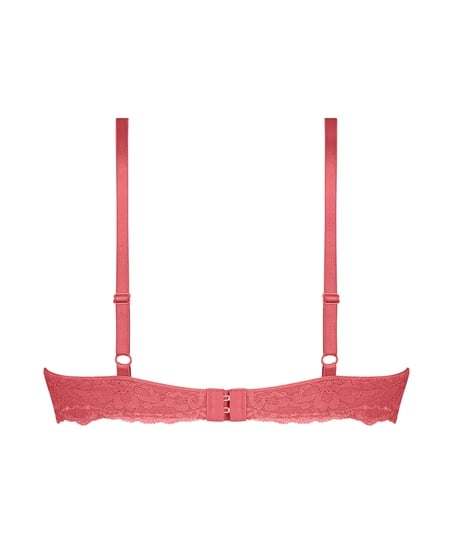 Vattert bh med b&oslash;yle Marine, R&oslash;d