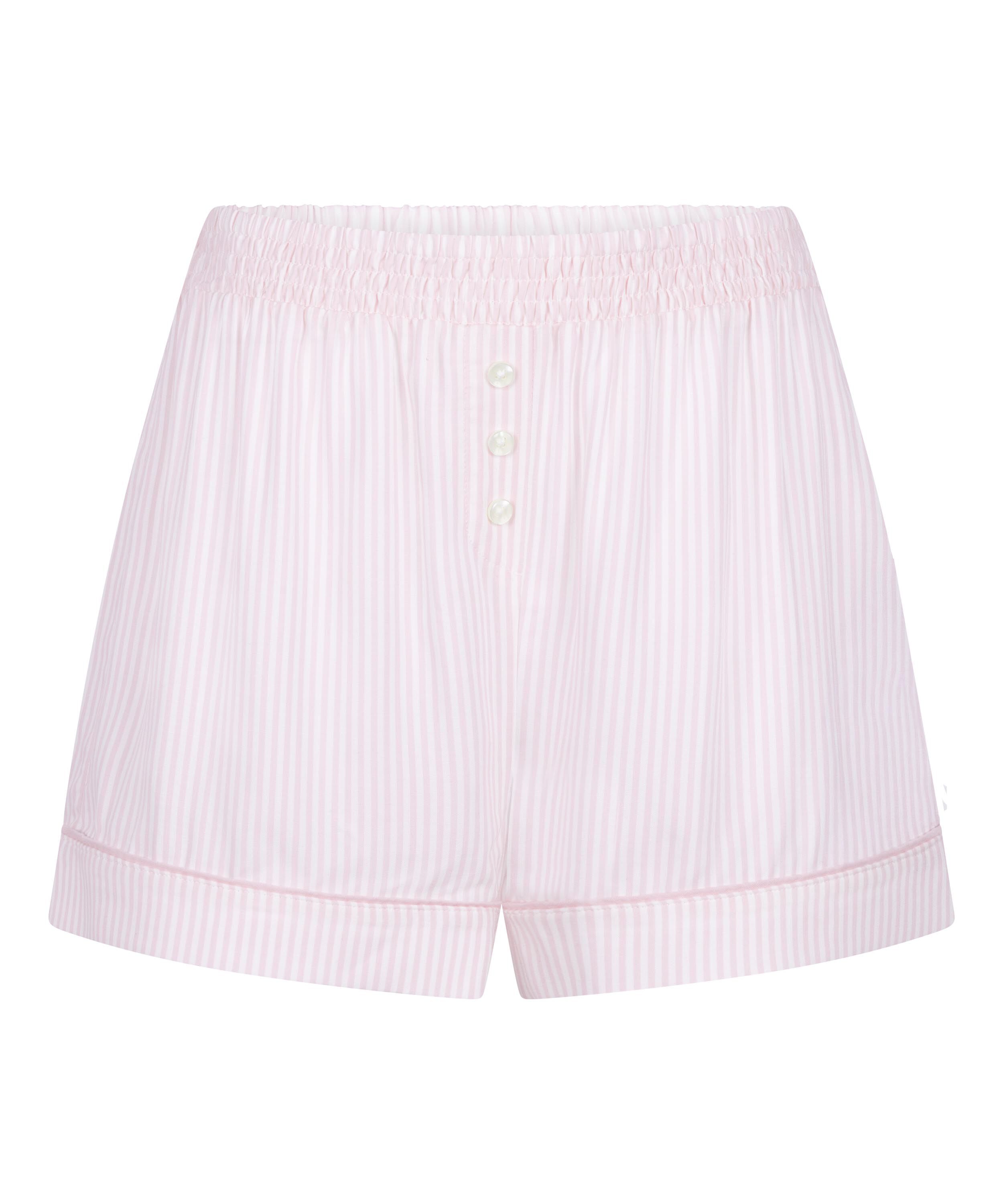 Vevd pysjamasshorts, Rosa