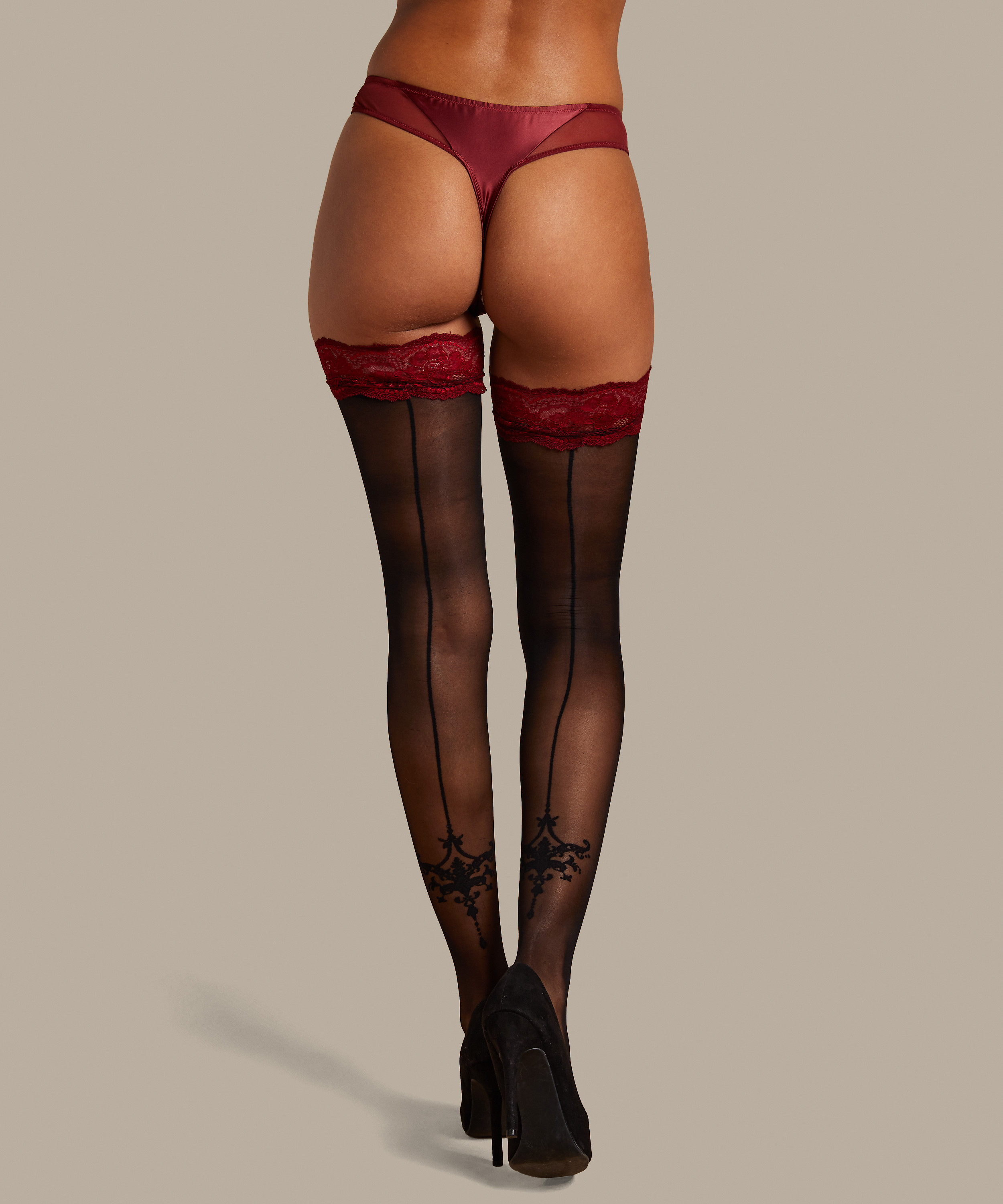 Stayups 20 denier Noir Zoe, Rød, main