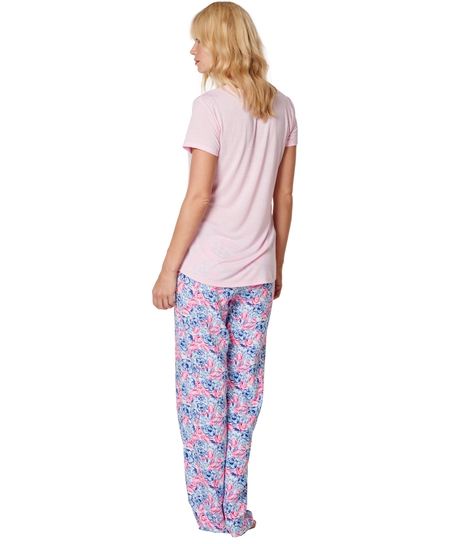 Pyjama pants Fem pants Flower, Bl&aring;
