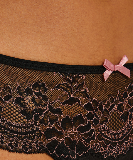 Doriane hipster-string, Svart