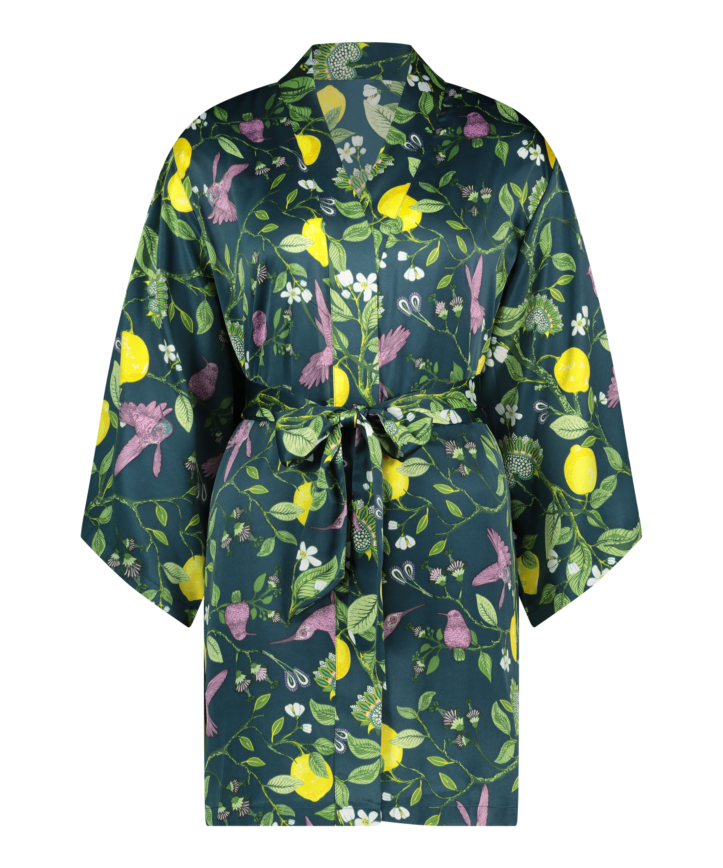 Kimono Satin, Blå, main