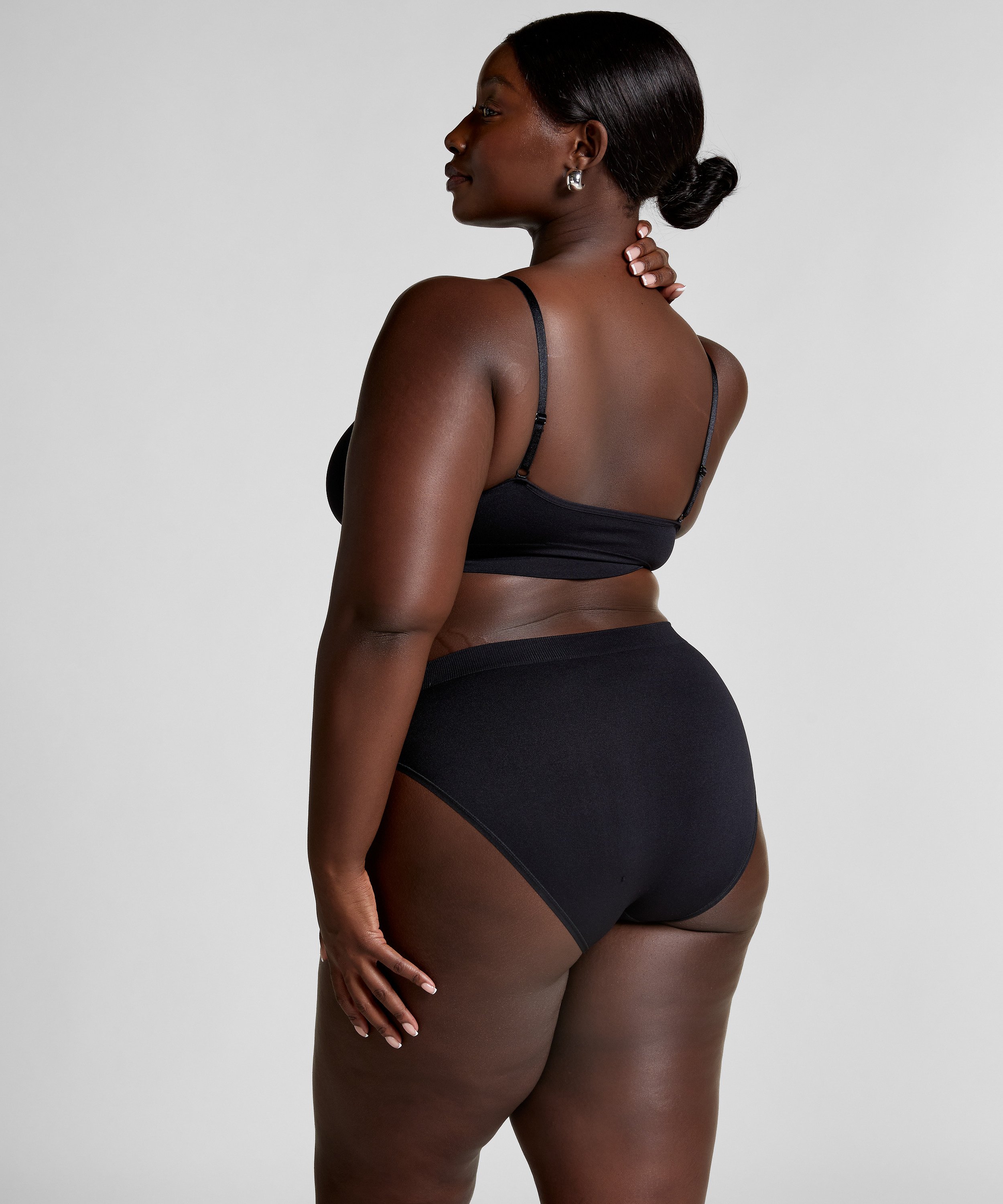 Dide High Knickers, Svart, main