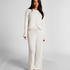Pyjamabukser Pointelle, Beige