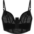 Elle Longline upolstret spile-BH, Svart