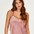 Velvet lace cami, Rosa