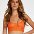 Bralette longline Sexy Mesh, Oransje