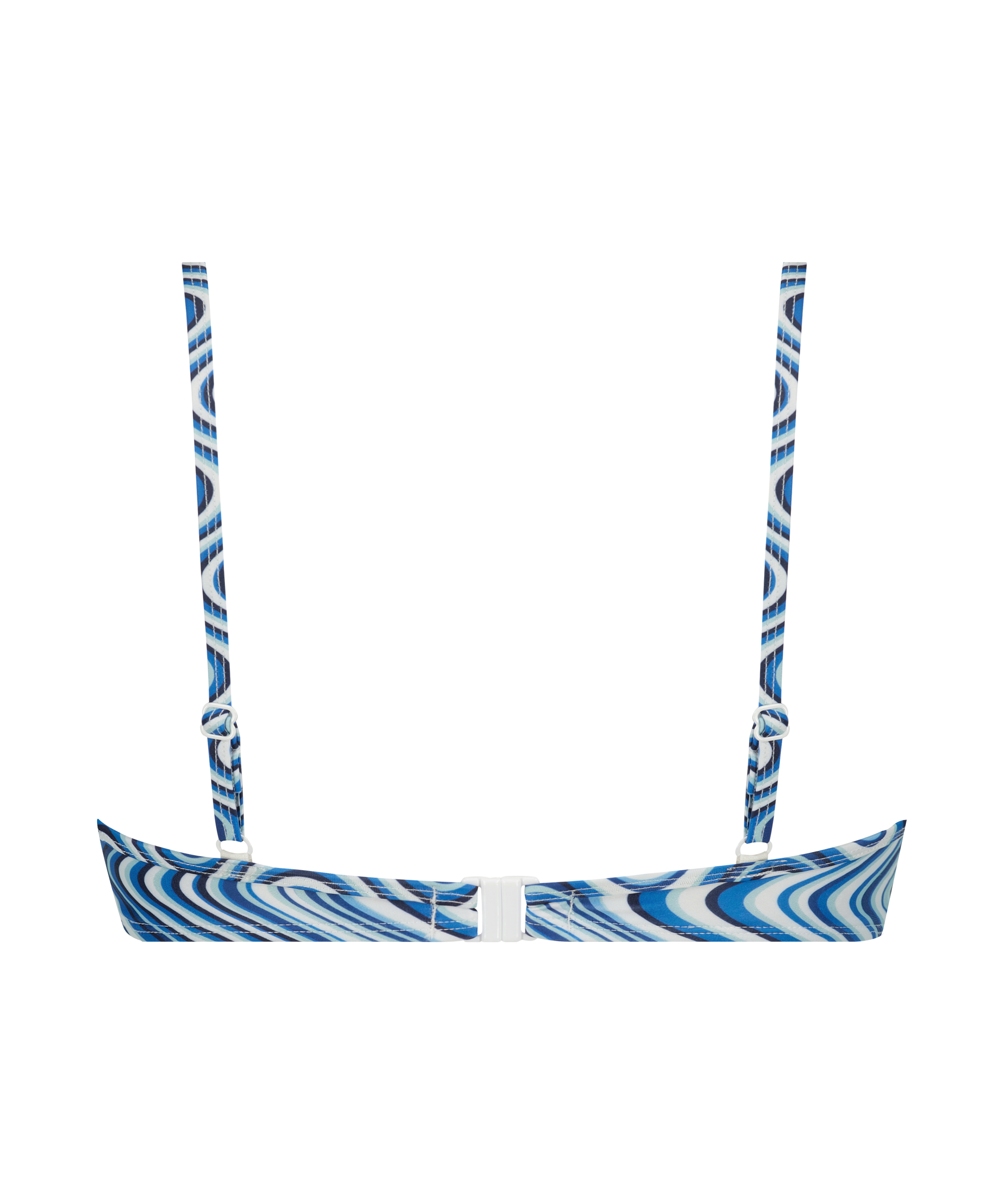 Hvar upolstret bikinitopp med spiler, Blå, main