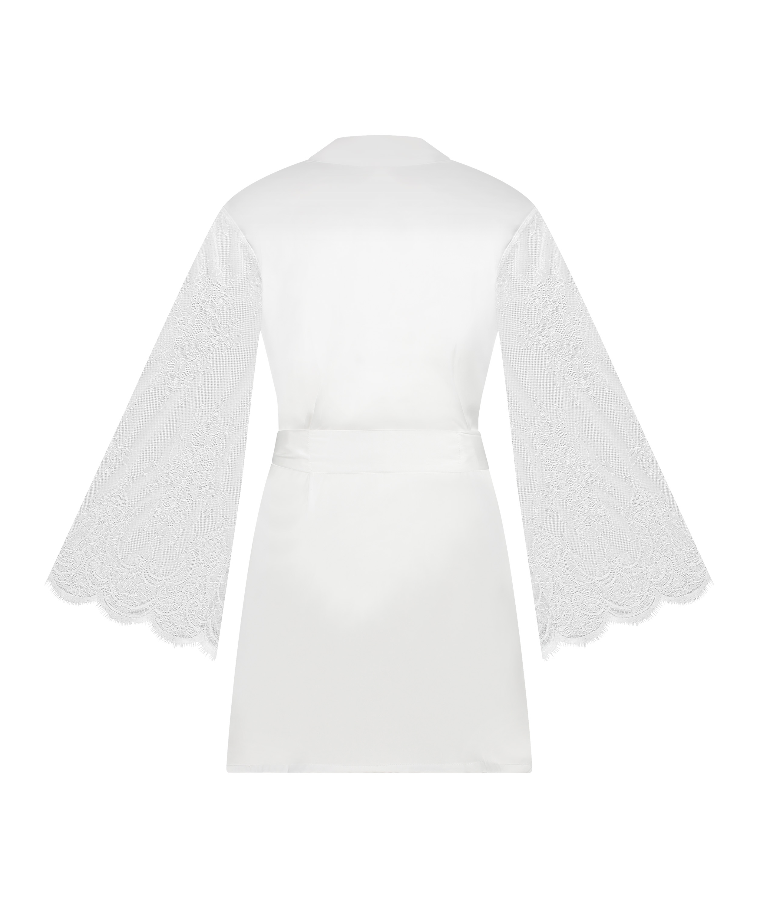 Kimono Satin, Hvit, main