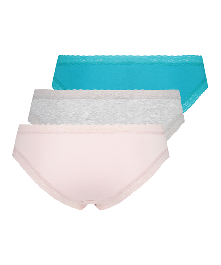 Serenity brasiliansk truse, 3-pakning, Blå