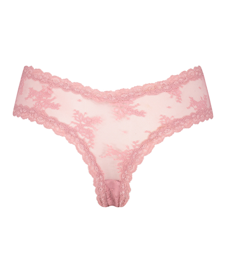 Brasiliansk truse V-shape Mesh, Rosa