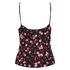 Jersey cami-topp, Svart