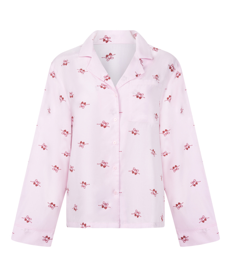 Jacket Woven Cherry, Rosa