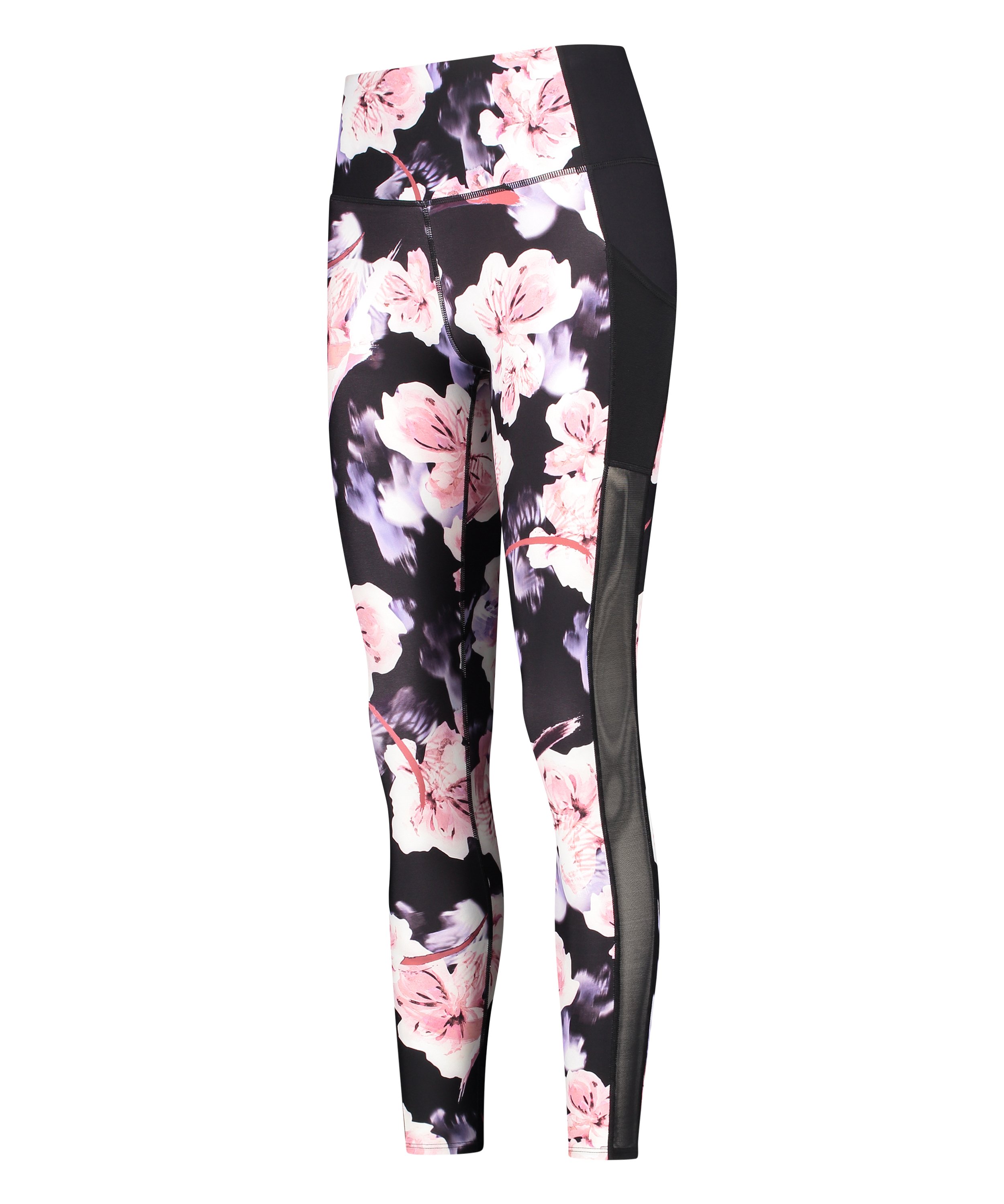 HKMX sportsleggings med vanlig liv nivå 3 mesh, Svart, main