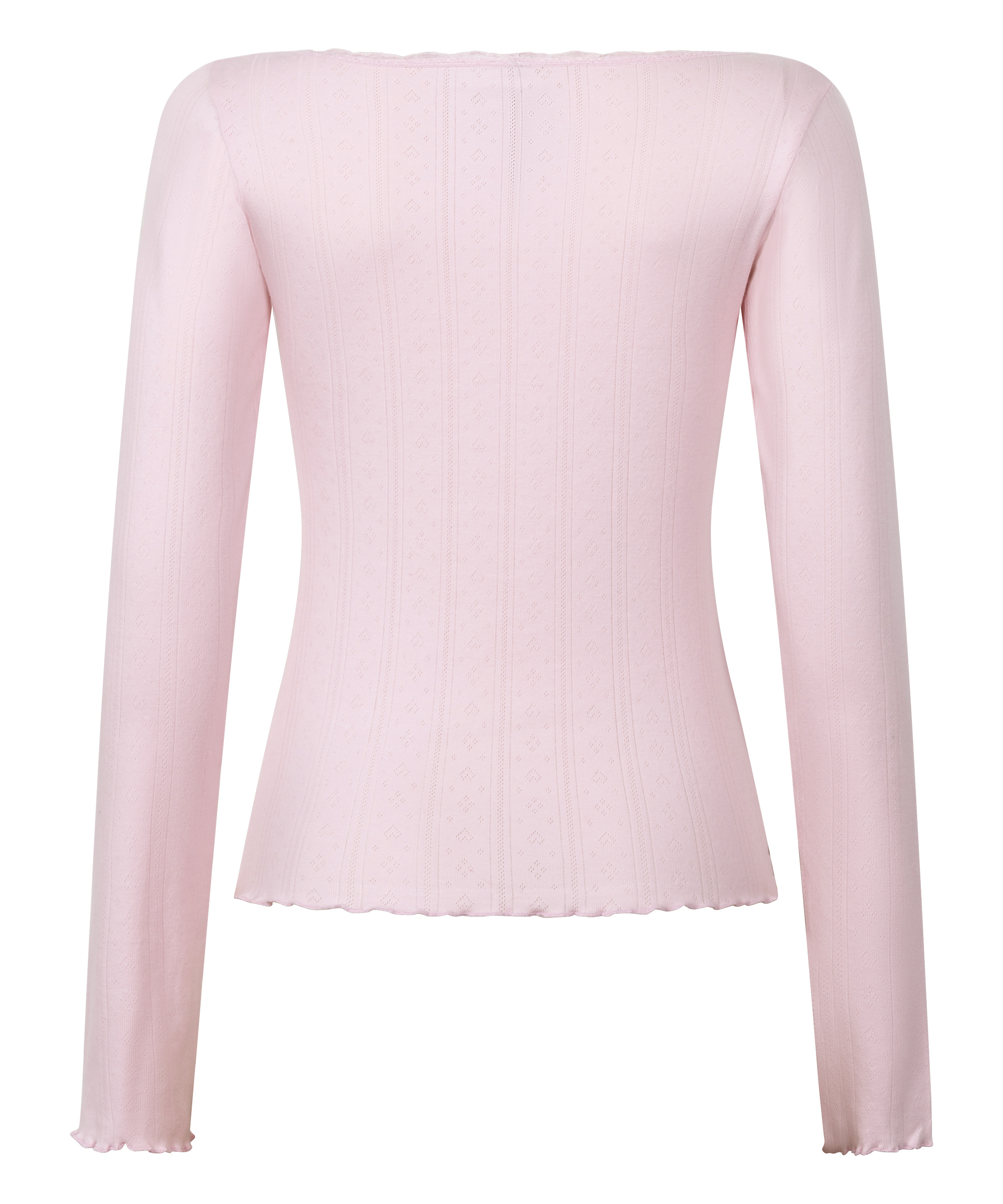 Pyjamasoverdel Pointelle, Rosa, main