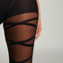 20 Denier tights Open Gladiator, Svart