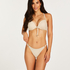 Bikini push-up Top Lurex Crochet, Hvit