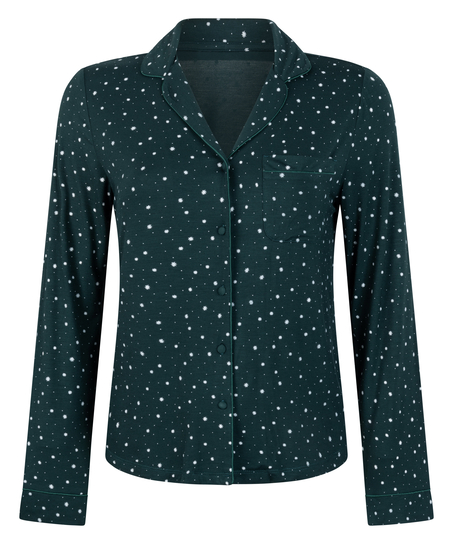 Essential langermet jakke i jerseystoff, Grønn