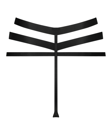 Catherine høy g-streng, Svart