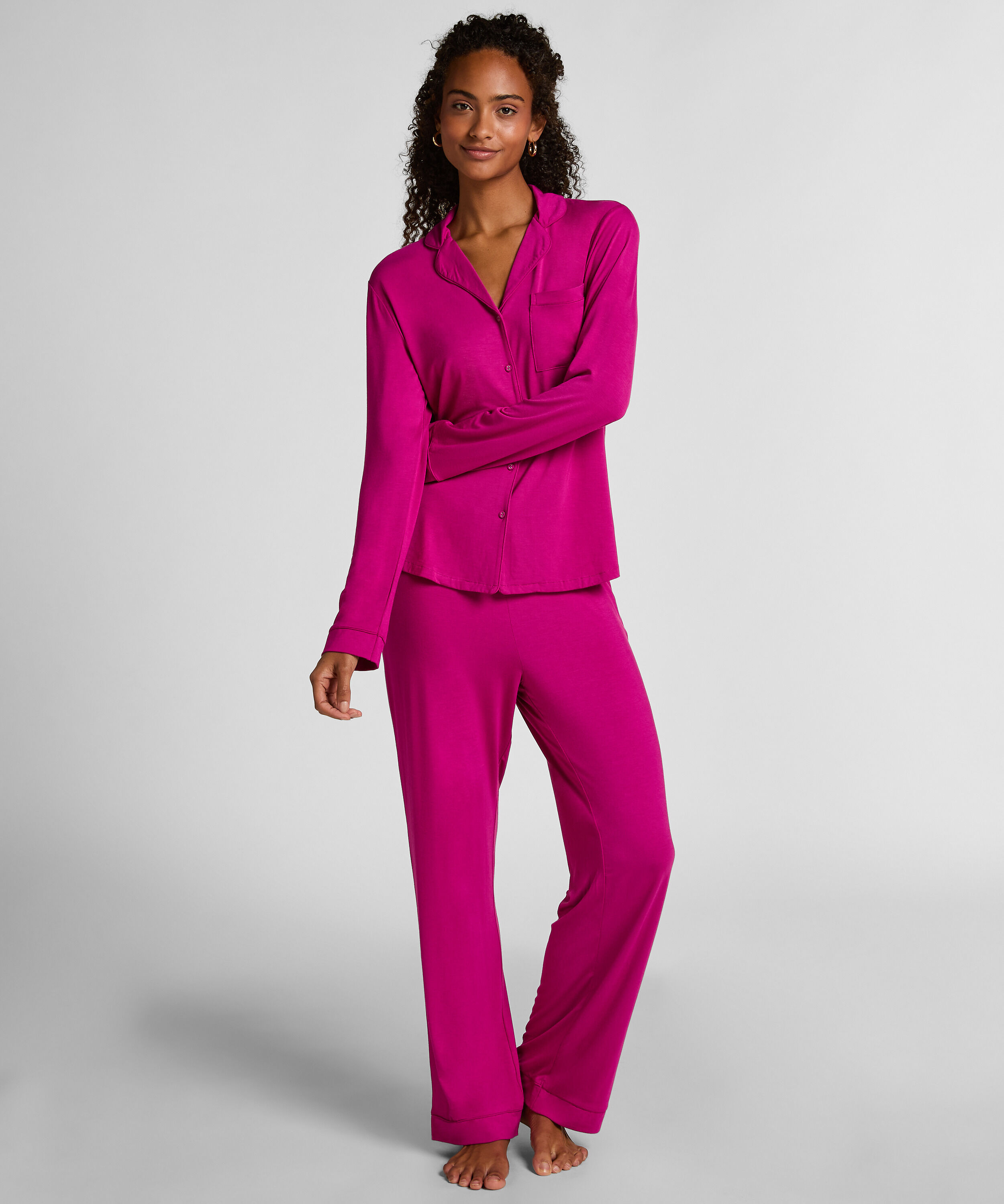 Essential bukser i jerseystoff, Rosa