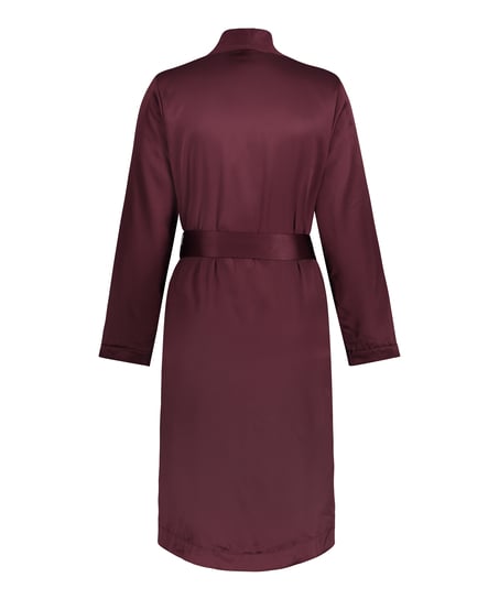 Satin fleece badekåpe, Lilla