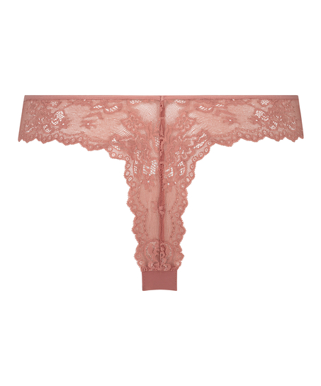 Invisible g-streng Lace Back, Rosa