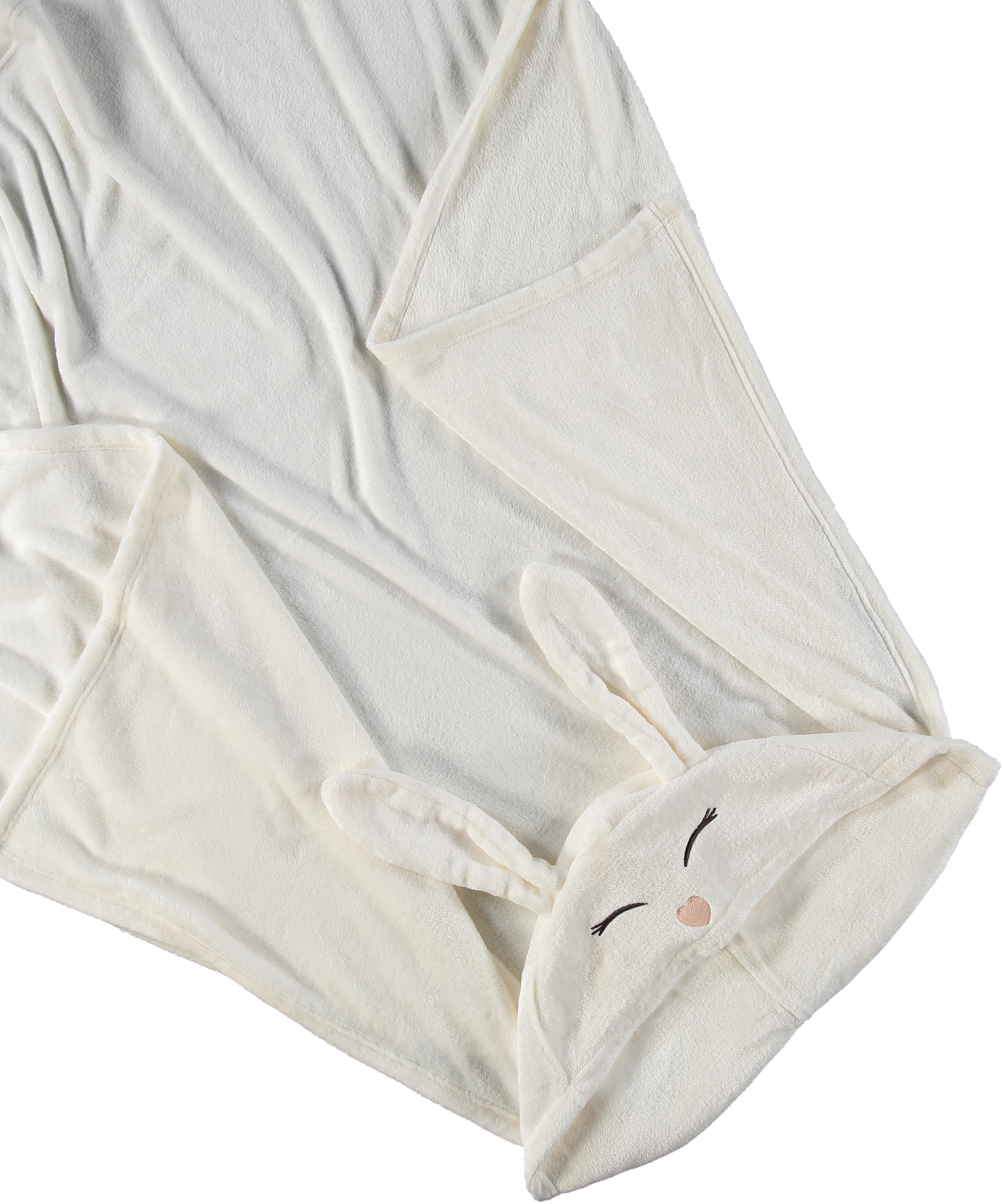 Winter Bunny Snuggle Blanket, Hvit, main