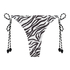 Cheeky Tanga Bikini Underdel Doha Zebra, Hvit