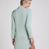 Essential langermet skjortekjole i jerseystoff, Grønn