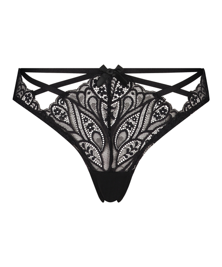 Frederica brasiliansk truse, Svart