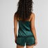 Cami-topp Velours Lace, Grønn
