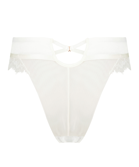 Erika brasiliansk truse med høyt snitt, Hvit