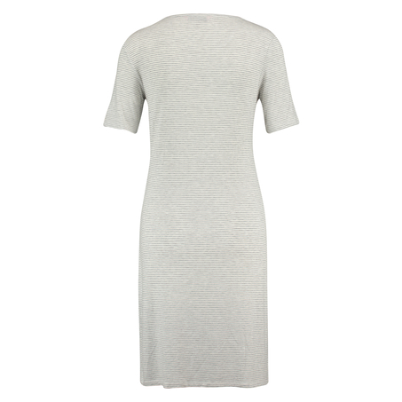 Nattskjorte med rund hals, Grå