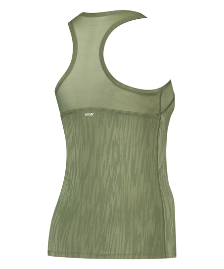 HKMX Sport slim fit tanktopp, Grønn