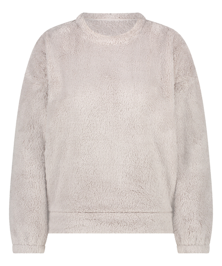 Topp Snuggle Fleece, Grå