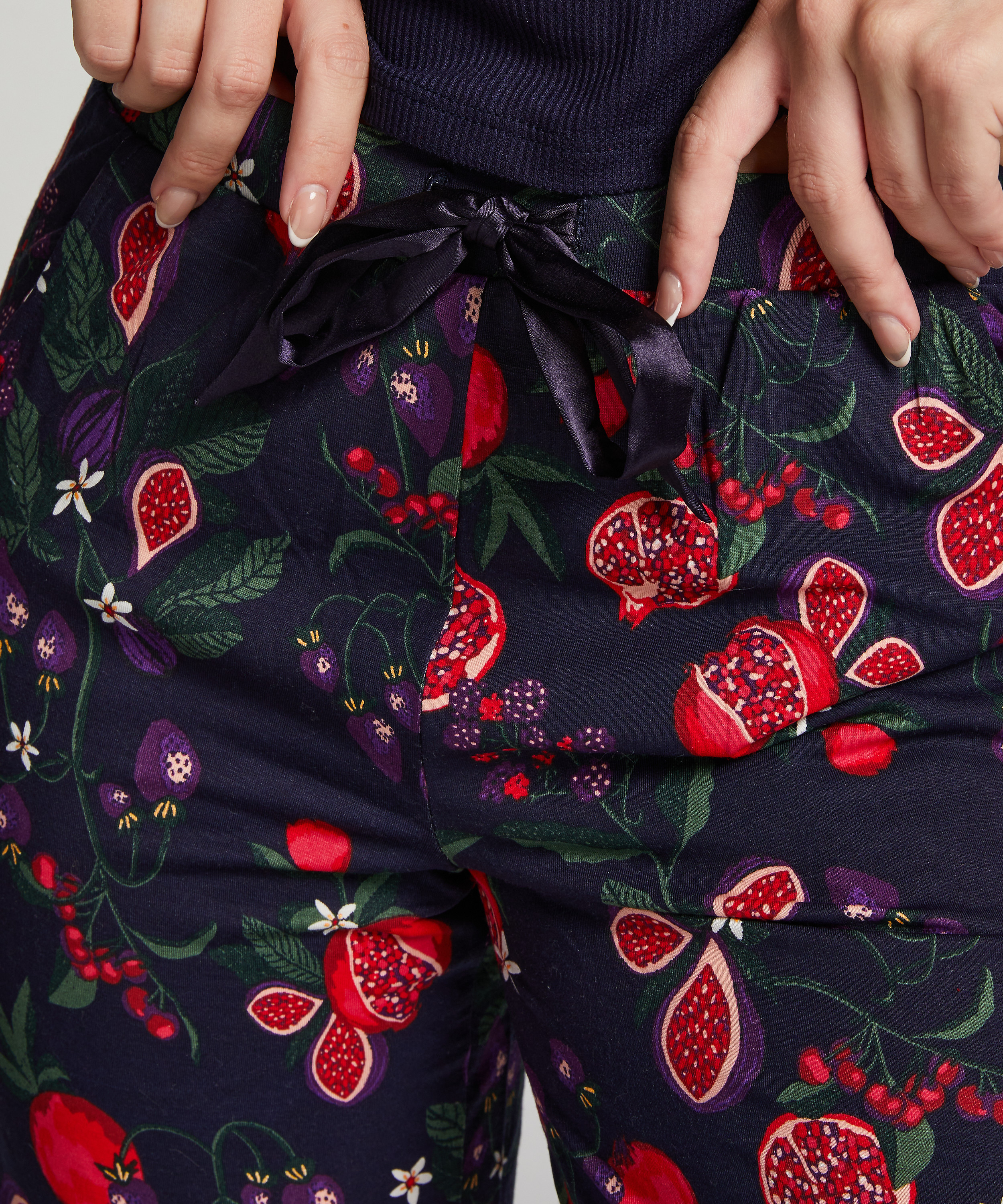 Pyjamabukser Jersey, Bl&aring;, main